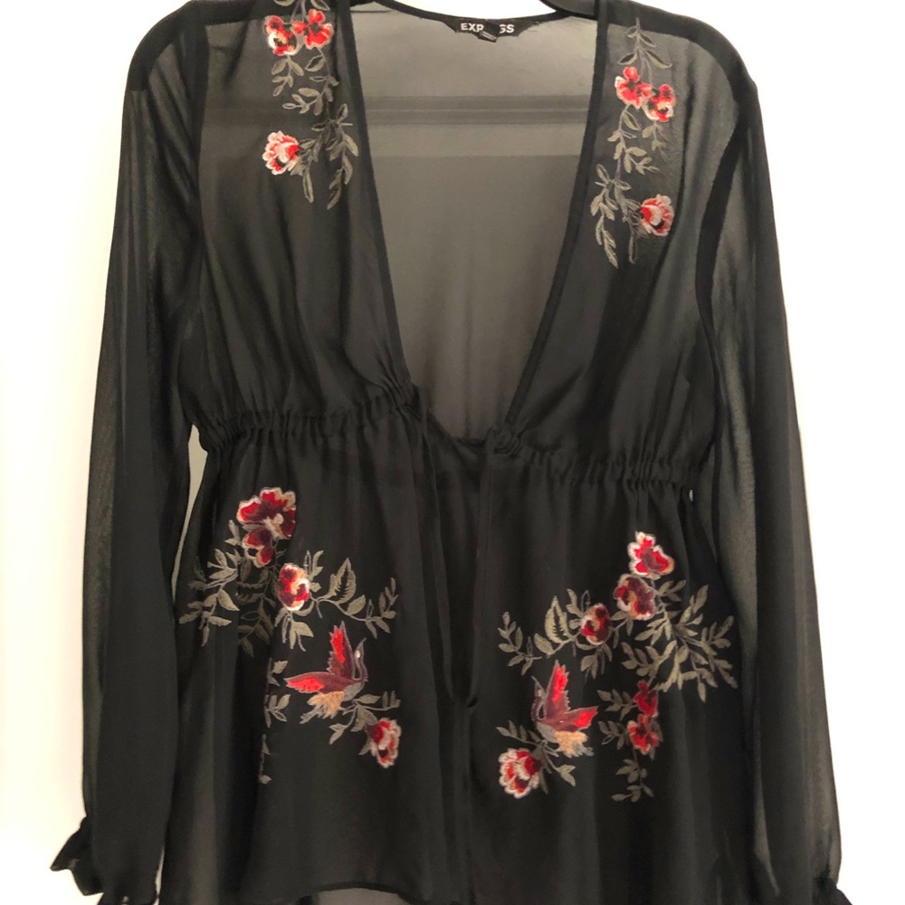 Women’s Dressy Black Express Top